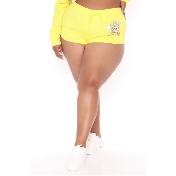 My Little Pony Sunny Skies Yellow Vintage MLP Dolphin Shorts - Picture 7 of 13